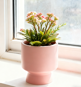 Nouvelles tendances, vase en céramique <span class=keywords><strong>de</strong></span> style piédestal rond en argent métallisé, décoration d'intérieur, <span class=keywords><strong>centre</strong></span> <span class=keywords><strong>de</strong></span> table, <span class=keywords><strong>pot</strong></span> <span class=keywords><strong>de</strong></span> fleurs - Product Image 4