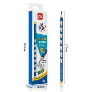 Lápiz inteligente Deli Hb con agarre triangular azul para estudiantes, escritura, uso escolar y de oficina, 12 unidades - Product Image 3