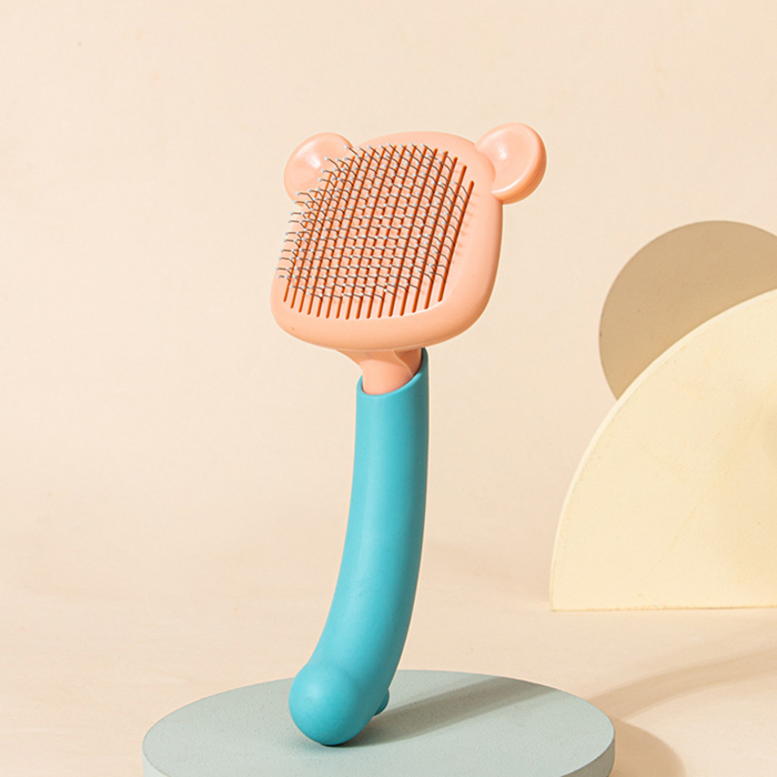 New Pet Grooming Brush Self Cleaning Automatically Dog Cat Slicker Brush Remove Dog Hairs Pet Comb