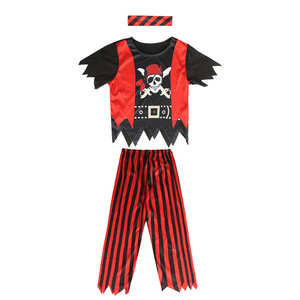 Costume di Halloween per Bambini, Abbigliamento Sintetico da <span class=keywords><strong>Pirata</strong></span> dei Caraibi, Capitano <span class=keywords><strong>Jack</strong></span>, per Ragazzi e Ragazze, Scuola e Asilo, con Teschio - Product Image 5