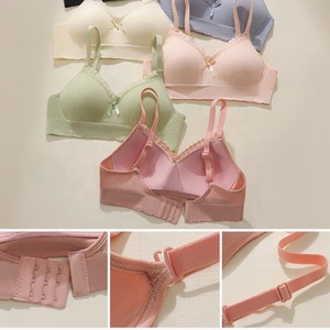 <span class=keywords><strong>Reggiseno</strong></span> da allenamento per ragazze adolescenti senza ferretto, con spalline regolabili, traspirante, leggermente imbottito, a mezza coppa, senza cuciture, estivo - Product Image 2