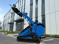 OMITECH Livraison Rapide Mini-chargeuse compacte professionnelle diesel avec boîte de vitesses, moteur importé, roulement et pompe