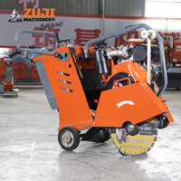 Coupe-asphalte à moteur essence ZUJI Q500, faible consommation d'entretien, profondeur de coupe réglable, 15HP, certifié CE