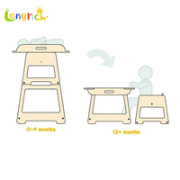 Table à langer moderne en bois pour bébé, sécurisée, pour chambre et salle de bain, mobilier d'allaitement en bois pour nouveau-né
