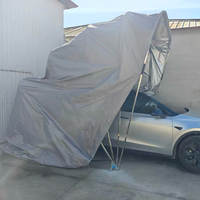 Tente de protection pliable pour véhicule, abri mobile rétractable pour voiture