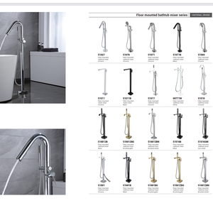 Bagno <span class=keywords><strong>Doccia</strong></span> Miscelatore Floor Stand Rubinetto di Corrispondenza con Il Basamento Vasche da Bagno, Corpo in Ottone Hotel Pavimento Montato Freestanding Vasca da Bagno Rubinetto - Product Image 4