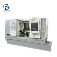 Tour CNC horizontal robuste TCK56-1000, déplacement de l'axe Z de 1050 mm, broche de 4500 tr/min pour le tournage de longs arbres et de tuyaux