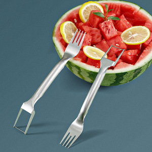 Stainless Steel Watermelon Slicer Cube Cutter Fruit Knife For Melon Cutting Kitchen Tool - Product Image 2