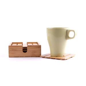 Wholesale Chinese-style bamboo tea saucer and coaster <b>sets</b>, custom-made bamboo heat-insulating Kung Fu tea accessories - Product Image 4