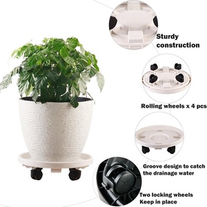 Impianto Caddy <span class=keywords><strong>con</strong></span> <span class=keywords><strong>ruote</strong></span> di rotolamento per carichi pesanti Stand di grandi piante carrello Dolly <span class=keywords><strong>con</strong></span> <span class=keywords><strong>ruote</strong></span> chiudibili a chiave - Product Image 3