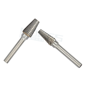 Cono <span class=keywords><strong>de</strong></span> punta plana tipo S, Lima rotativa <span class=keywords><strong>de</strong></span> carburo <span class=keywords><strong>de</strong></span> tungsteno con Diente <span class=keywords><strong>de</strong></span> corte doble individual, vástago <span class=keywords><strong>de</strong></span> 3mm y 6mm, herramientas <span class=keywords><strong>de</strong></span> brocas - Product Image 2