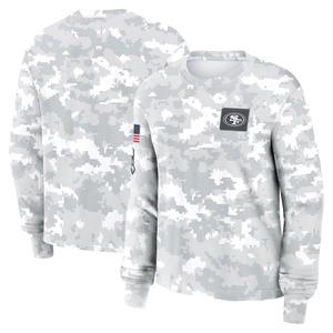 Толстовка с принтом в американский футбол, 2024 камуфляжная Белая Спортивная толстовка с круглым вырезом для мужчин и женщин, на заказ - Product Image 6