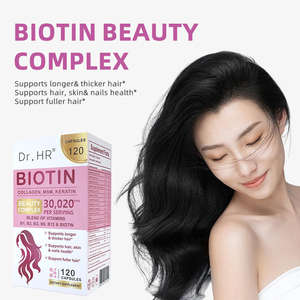 Suplemen Kapsul <span class=keywords><strong>Biotin</strong></span> Berpotensi Tinggi Label Pribadi untuk Kesehatan Rambut, Kulit, dan Kuku - Product Image 3