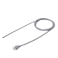 Prise italienne 10A 250V VDE H03VV-F/H05VV/H05RN Cordon d'alimentation à 3 conducteurs avec prise pour usage domestique et industriel