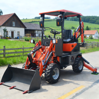 Chargeuse-pelleteuse diesel chinoise JX Yanmar 4 roues Euro 5/Moteur EPA Pompe hydraulique et boîte de vitesses ENERPAC Garantie 1 an Petite mini