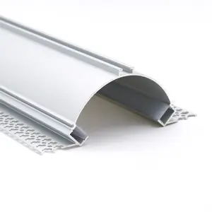 YIDUN lighting profilo in alluminio a Led più venduto doppio alloggiamento in alluminio per canale di estrusione di luce a striscia led da 10mm