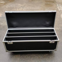 Flight case en aluminium sur mesure pour 3 projecteurs LED Wall Washer, robuste, pour le transport de matériel d'éclairage de scène