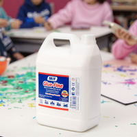 Colle liquide blanche PVA 5L grande capacité pour artisanat manuel, idéale pour l'école, les enfants, la fabrication de slime, le travail du bois et le collage de matériaux en carton