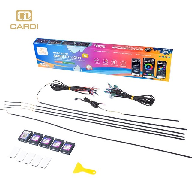 Stock Availability 10 in 1 Car Ambient Light Strips for BMW Interior Accent Lighting System Fast-installation