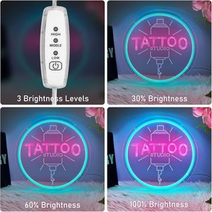 Letrero Luminoso LED de Neón para Tienda de Tatuajes, Luz Ambiental Interior Colgante, Letrero Decorativo para Escaparate, Luz Indicadora de Calle, 5V - Product Image 3