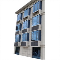Fenêtres à battants en alliage d'aluminium modernes de luxe, personnalisées en usine, coupe-vent, insonorisées, double vitrage trempé, persiennes, salle de bain