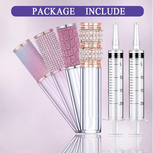 5ml Plastic Rhinestone Lipgloss Tube with Screen Printed Screw Cap for Liquid Lipstick and Skin Care - Product Image 5