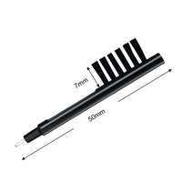 Brosse de nettoyage professionnelle pour aides auditives avec outil de remplacement de filtre anti-cire, poils en nylon doux pour l'élimination quotidienne du cérumen