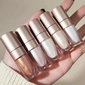 Etiqueta privada 3ml Resaltador líquido Logotipo personalizado Maquillaje Brillo de larga duración Perla <span class=keywords><strong>facial</strong></span> Bronceador Cosmético Venta al por mayor Vegano - Product Image 2