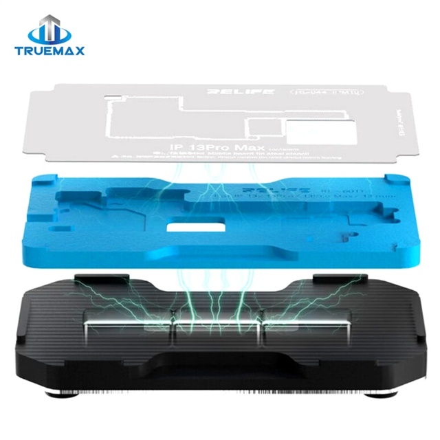 Relife Rl-601t 21-Piece Kit Set Middle-Level Reballing Platform Soldering Repair Tool Mold Set for iPhone 100% Tested
