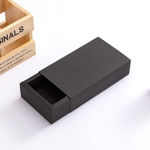 Đen trắng nâu đỏ có thể gập lại Quà Tặng hộp giấy tay áo trượt ngăn kéo đóng gói quà tặng trượt hộp - Product Image 6