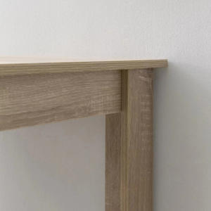 Ahşap Kitc Bar masası raf ile 3 açık bölmeler depolama dolabı yemek masası ahşap sayaç mutfak yemek odası <span class=keywords><strong>Pub</strong></span> masa için - Product Image 3