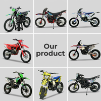Moto tout-terrain à essence NIBBI PE30, quatre temps, 300 cm³, refroidissement par air, monocylindre, SOHC, 2 soupapes, démarrage au kick/électrique, rouge, OEM Chongqing