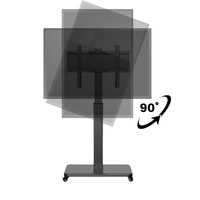 Soporte de carro de TV multifuncional Soportes de TV de pantalla vertical móvil de acero para 42-75"