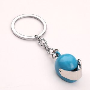 Creative Personalized 3D Helmet Zinc Alloy Keychain-Lightweight Hard-Wearing <b>Small</b> Gift Hanging Charm - Product Image 5