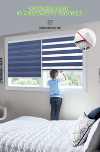 Tende <span class=keywords><strong>a</strong></span> Rullo Zebra ZSTARR per Finestre Domestiche, Oscuranti, Doppia Privacy, Impermeabili, con Motore Elettrico, Telecomando e WiFi, per Bagni - Product Image 6