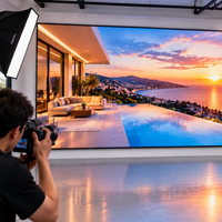 Écran LED mural intérieur MDS à pas de pixel fin P1.2 P1.5 COB, écran vidéo LED mural pour studio