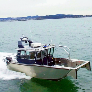 Kinocean 2024 bateau en aluminium de haute qualité à la mode Console de cabine centrale bateau de travail de pêche hors-bord embarcation de débarquement de rivière - Product Image 1