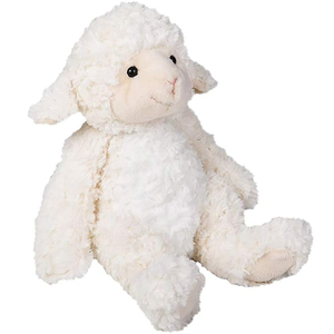 C2217 adorable petit agneau en peluche pelucheux blanc jouets poupées en peluche à câliner avec oreille souple cadeaux de Noël pour fille - Product Image 2