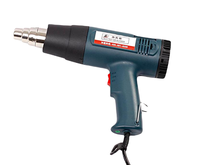 Pistolet thermique numérique KAFUWELL RQ0001 1600W avec affichage numérique, température réglable de 100 à 590 °C ℃   Pistolet à air chaud électrique à vitesse variable avec 3 niveaux de chaleur