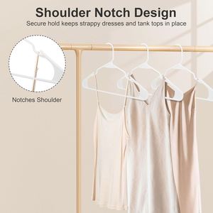 Super Heavy Duty Eco-friendly Non-Slip Flexible Black Plastic Multifunction Suit <b>Hangers</b> for Wardrobe Use - Product Image 3