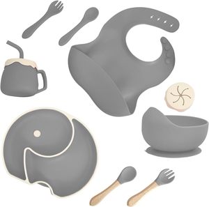 Vichi OEM/Odm Kids Dining Free Baby Feeding Set Baberos Platos Cuencos Cucharas Suministros para bebés Accesorios para niños <span class=keywords><strong>Productos</strong></span> de silicona para bebés - Product Image 2