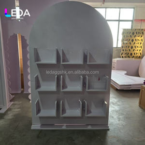 Présentoir à bonbons en acrylique personnalisé LEDA, étagères pour aliments en vrac, présentoir Pick and Mix avec bacs à bonbons pour la décoration d'événements - Product Image 2