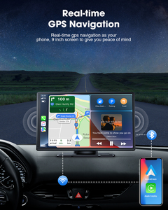 Estéreo inalámbrico para coche de 9 pulgadas con pantalla Carplay <span class=keywords><strong>y</strong></span> Android Auto, cámara de respaldo, navegación GPS, Android Auto - Product Image 4