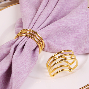 แหวนรัดผ้าเช็ดปากรูปกระต่ายสไตล์อเมริกันชุบทองเหลืองสำหรับงานแต่งงาน ขายส่งตามสั่ง มีสินค้าในสต็อก สำหรับร้านอาหาร - Product Image 5