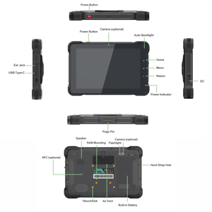 10インチIP67防水耐衝撃車載タブレットPC、Android 13 OS搭載、GPIO、RS232、CANBus、アナログ、4G LTE、GPS付き、農業トラクター用 - Product Image 5