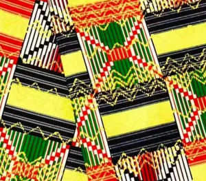 Tissu en Gros de Haute Qualité 100 % Polyester, Tissu Africain Imprimé Wax, Conception Personnalisée, Pagne, Vêtements Hijab - Product Image 4