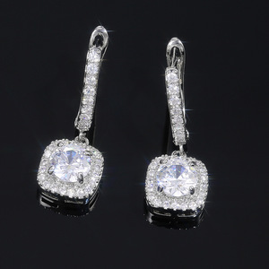 Nuovi delicati orecchini a cerchio con micro zirconi intarsiati, gioielli versatili per le orecchie da donna - Product Image 5