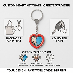 <span class=keywords><strong>Meteora</strong></span> Grèce Promotion Souvenir Porte-clés rotatif à personnaliser - Product Image 1