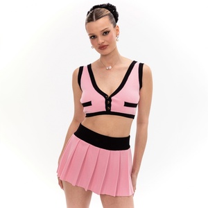 Chaleco de Punto Transpirable con Logotipo Personalizado para Mujer, Top Deportivo sin Mangas para Golf y Pickleball, Fabricante de Ropa Deportiva y de Tenis - Product Image 4