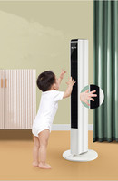Ventilador de Torre Sin Aspas de Alta Calidad para el Hogar, con Control Remoto Inteligente, para Dormitorio u Oficina, Estilo de Piso, con Aire Frío Potente para el Verano